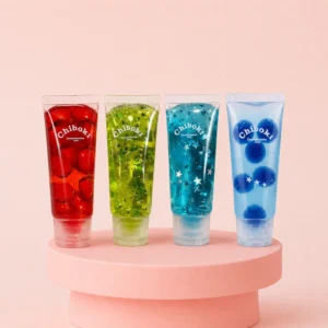 Chiboki グリッタージェル・スクイーズ玩具(感覚刺激・握って遊ぶジェルチューブ)Chiboki Glitter Gel Stress Toy Sensory Squeeze Gel Tube